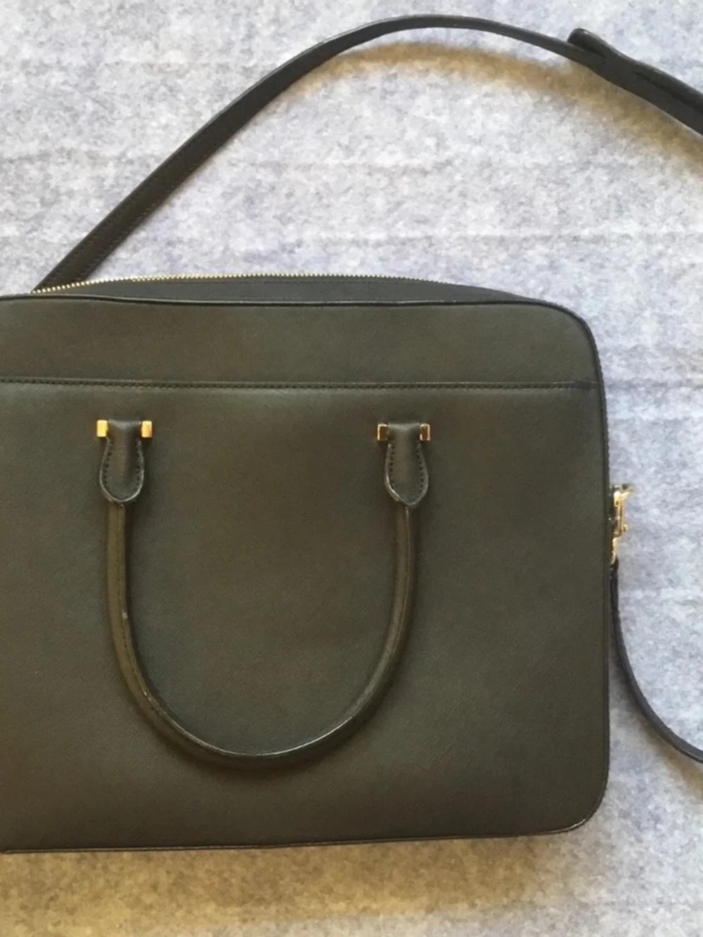 kate spade Black Saffiano Leather Tote Bag